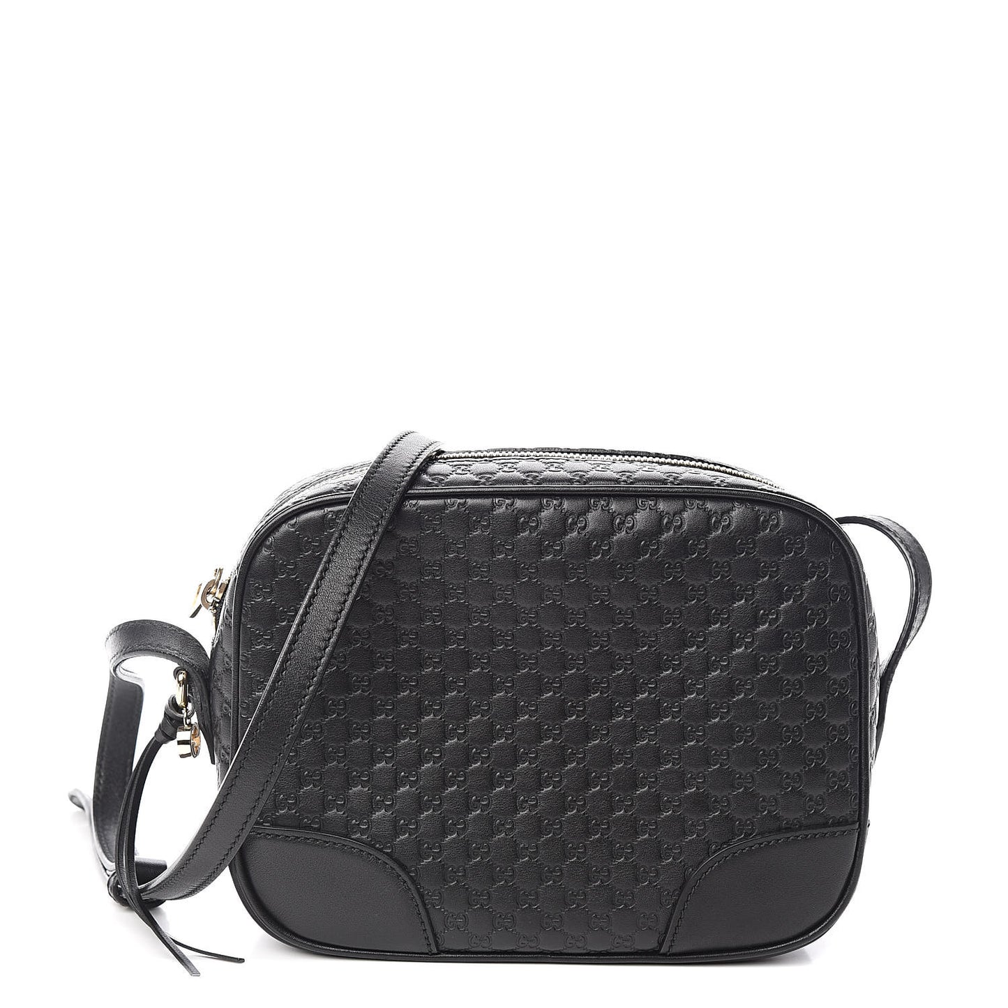 Microguccissima Mini Bree Messenger Bag Black