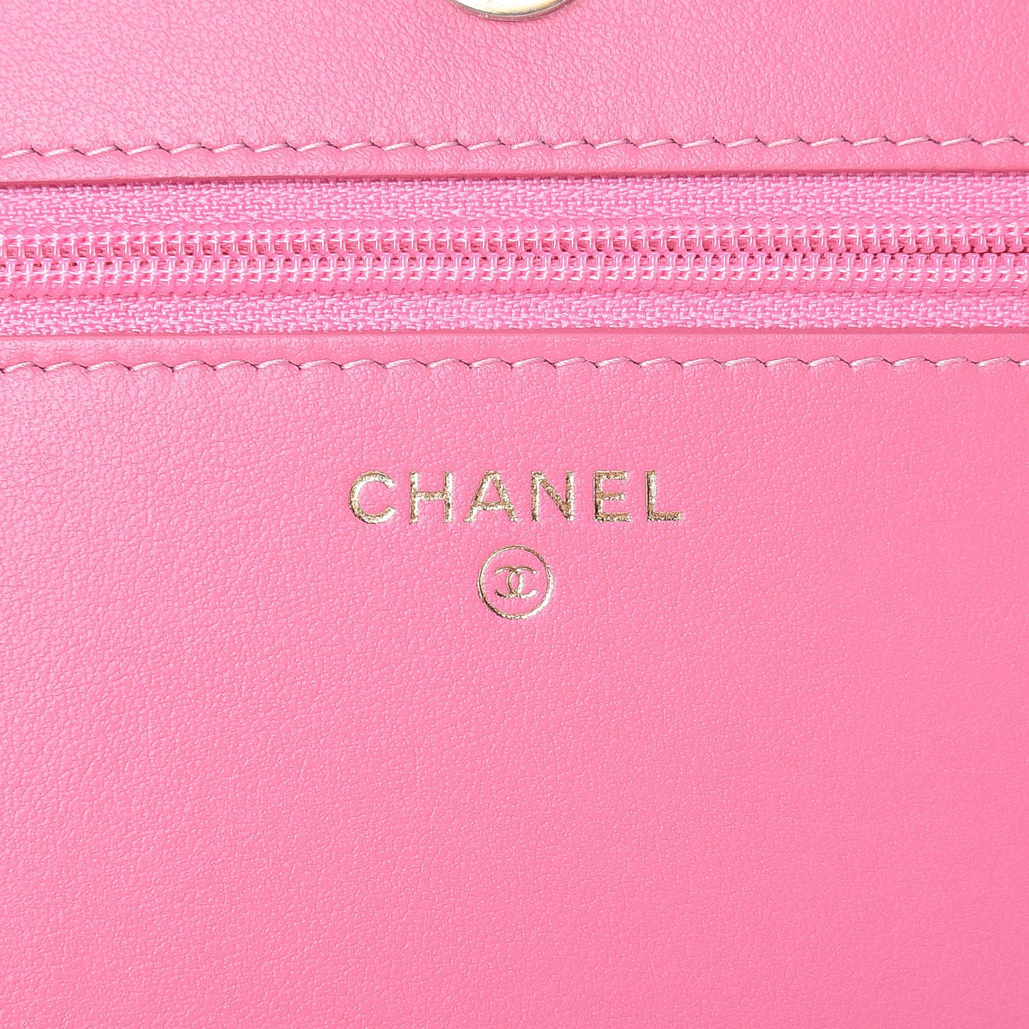 Caviar Quilted Boy Wallet On Chain WOC Pink