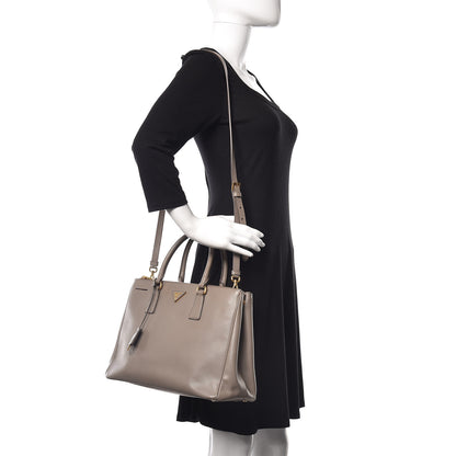 Prada Saffiano Large Galleria Double Zip Tote Argilla 2 of 11