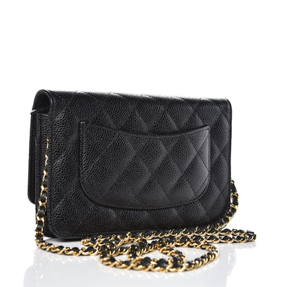 Chanel Caviar Quilted Wallet On Chain WOC Black 3 of 9