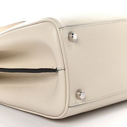 Gucci Grainy Calfskin Medium Zumi Top Handle Bag Mystic White 8 of 9