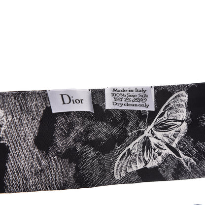 Christian Dior Silk Toile De Jouy Tropicalia Mitzah Scarf Black 3 of 4