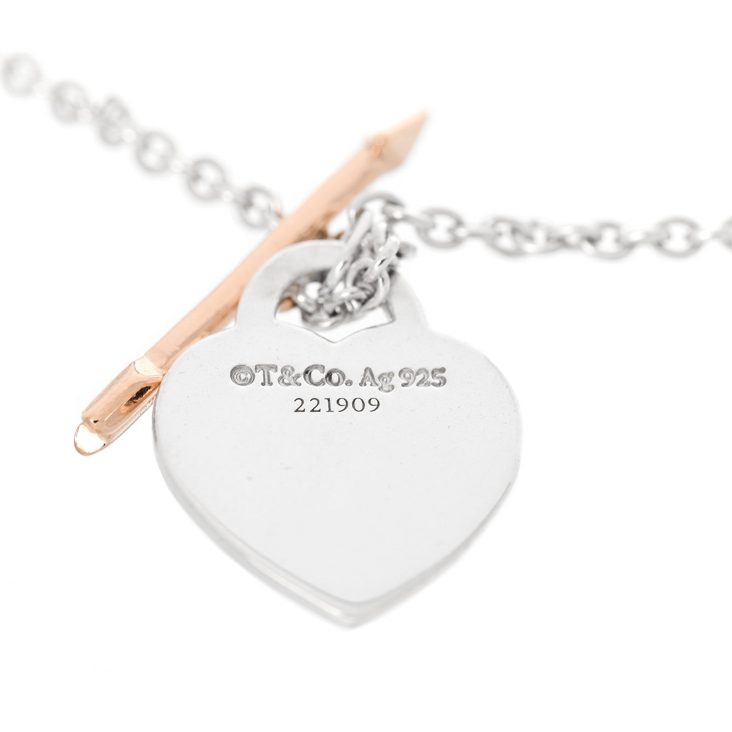 Tiffany Sterling Silver 18K Rose Gold Return to Tiffany Lovestruck Bracelet 4 of 4