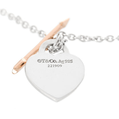Tiffany Sterling Silver 18K Rose Gold Return to Tiffany Lovestruck Bracelet 4 of 4