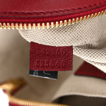 Gucci Sakai Be Green Calfskin Diagonal Stitched Small Blondie Shoulder Bag Rosso 6 of 10