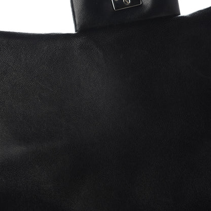 Chanel Lambskin Quilted Jumbo Single Flap Black 9 of 10