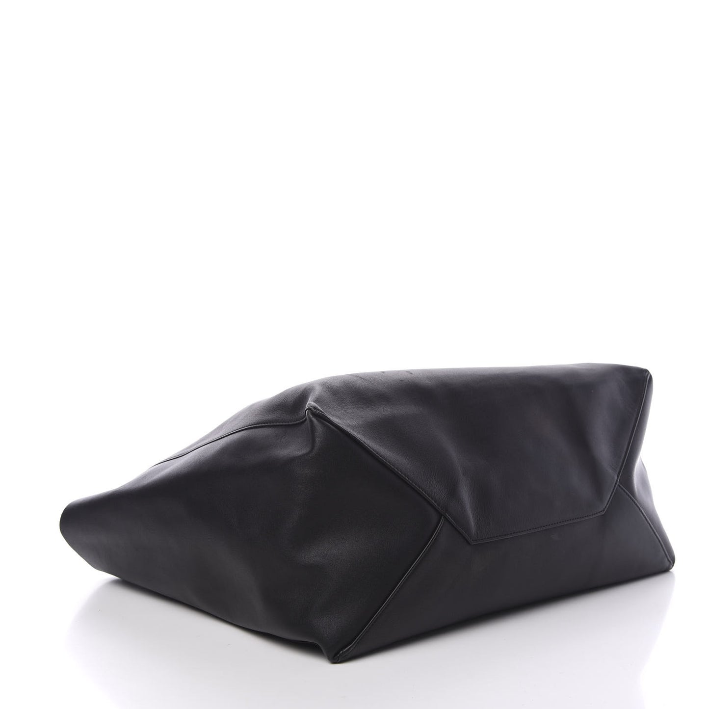 Lambskin Horizontal Cabas Black