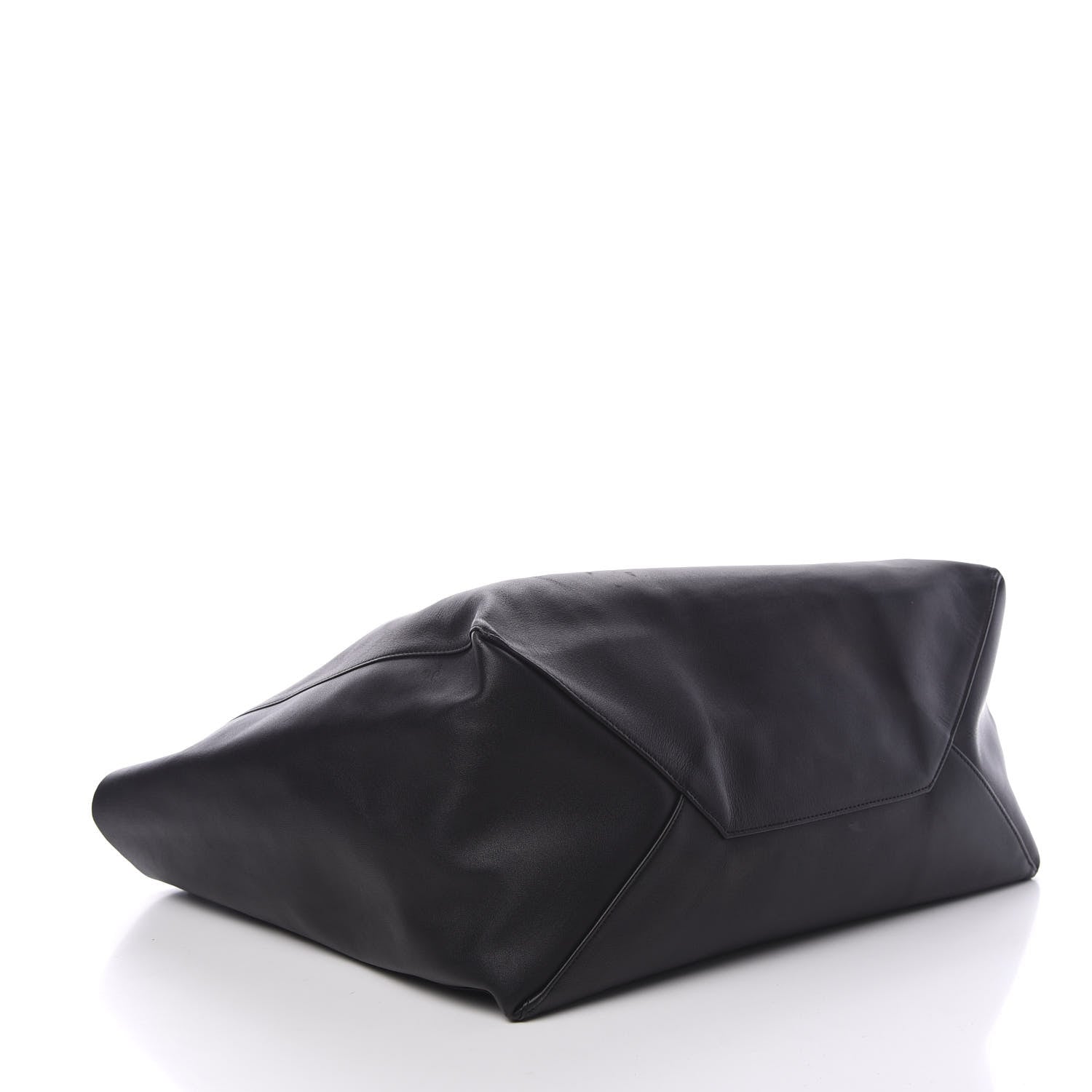Celine Lambskin Horizontal Cabas Black 3 of 18