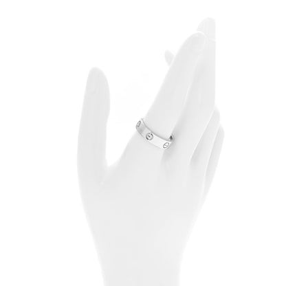 Cartier 18K White Gold 5.5mm LOVE Ring 62 10 2 of 4