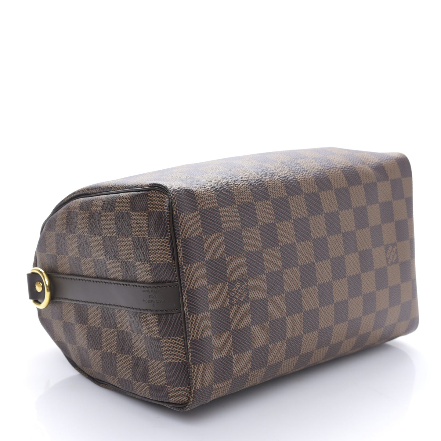 Damier Ebene Braided Speedy Bandouliere 25 Pink