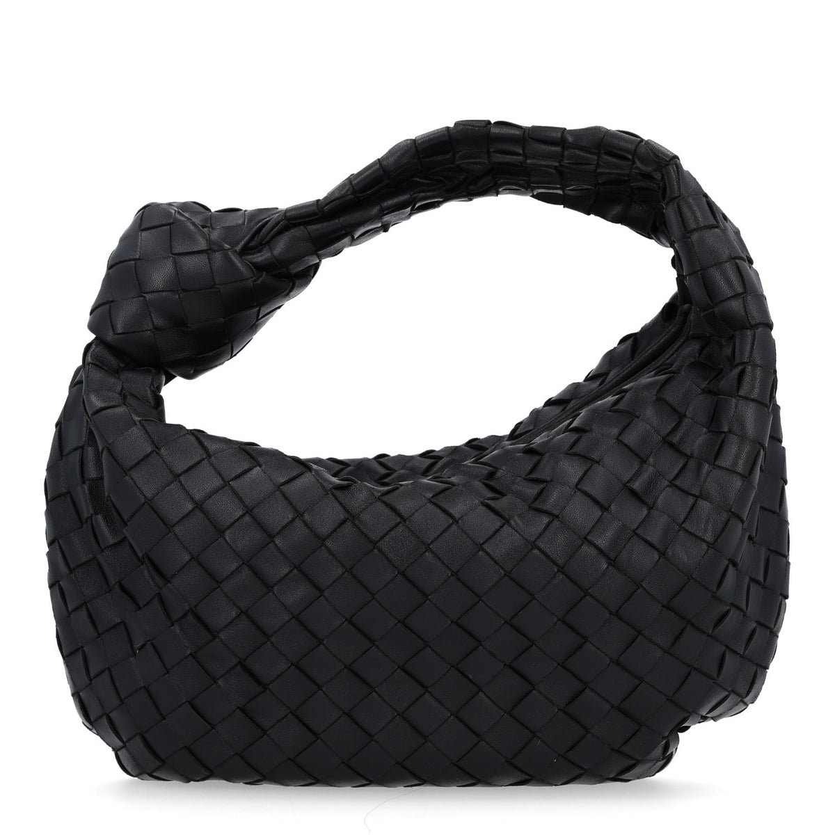 Nappa Intrecciato Teen Jodie Hobo Black