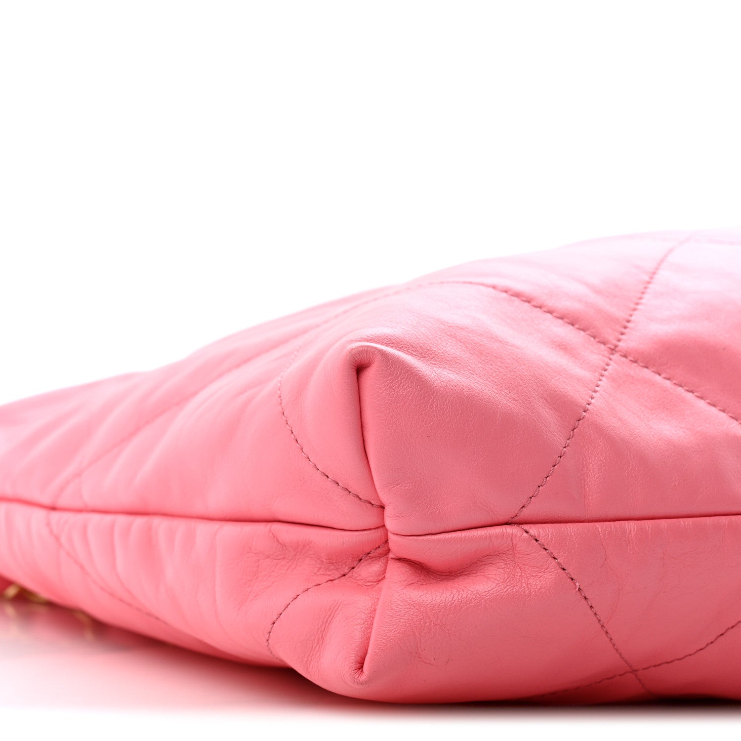 Chanel Shiny Calfskin Quilted Chanel 22 Coral Pink 9 of 11