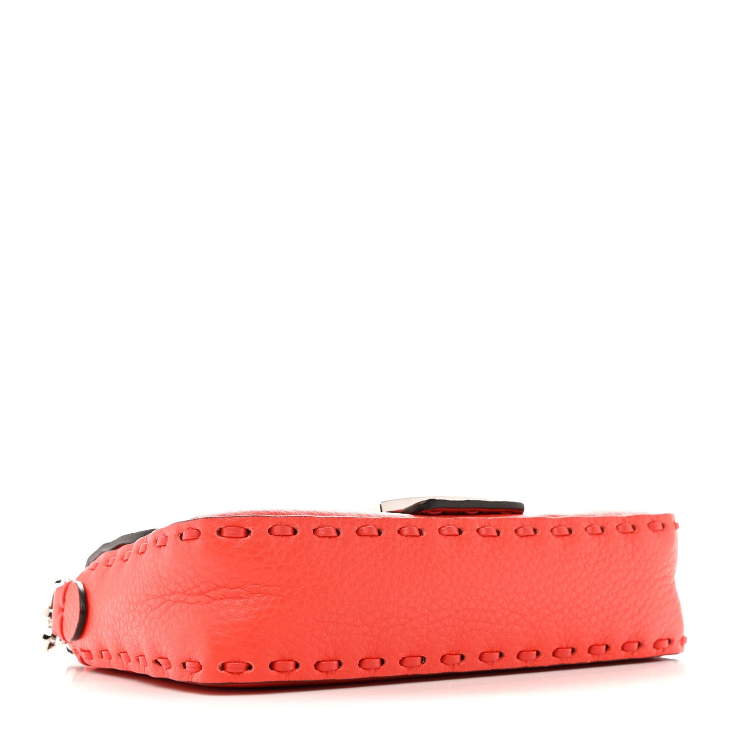 Cuoio Roma Sellerissima Nappa Sintetica Tape Stitch Mini Baguette Lava