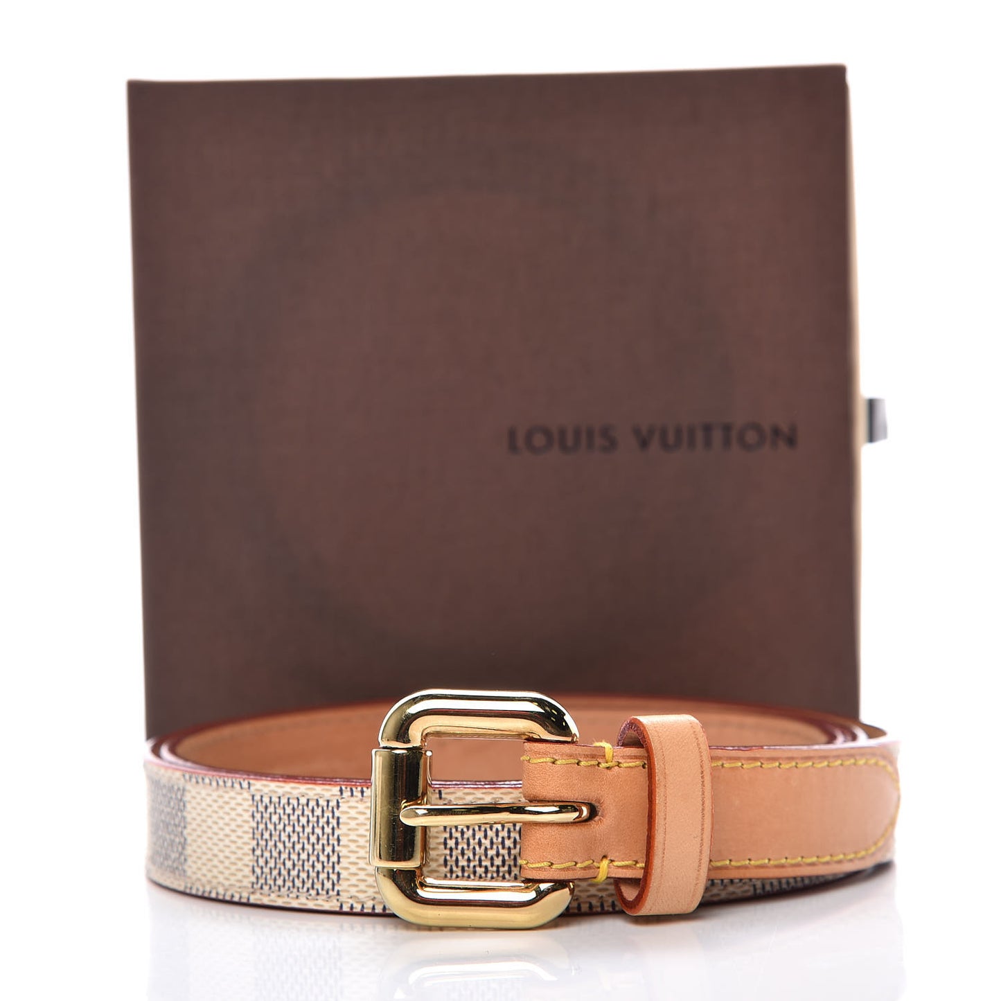 Damier Azur 20mm Belt 80 32