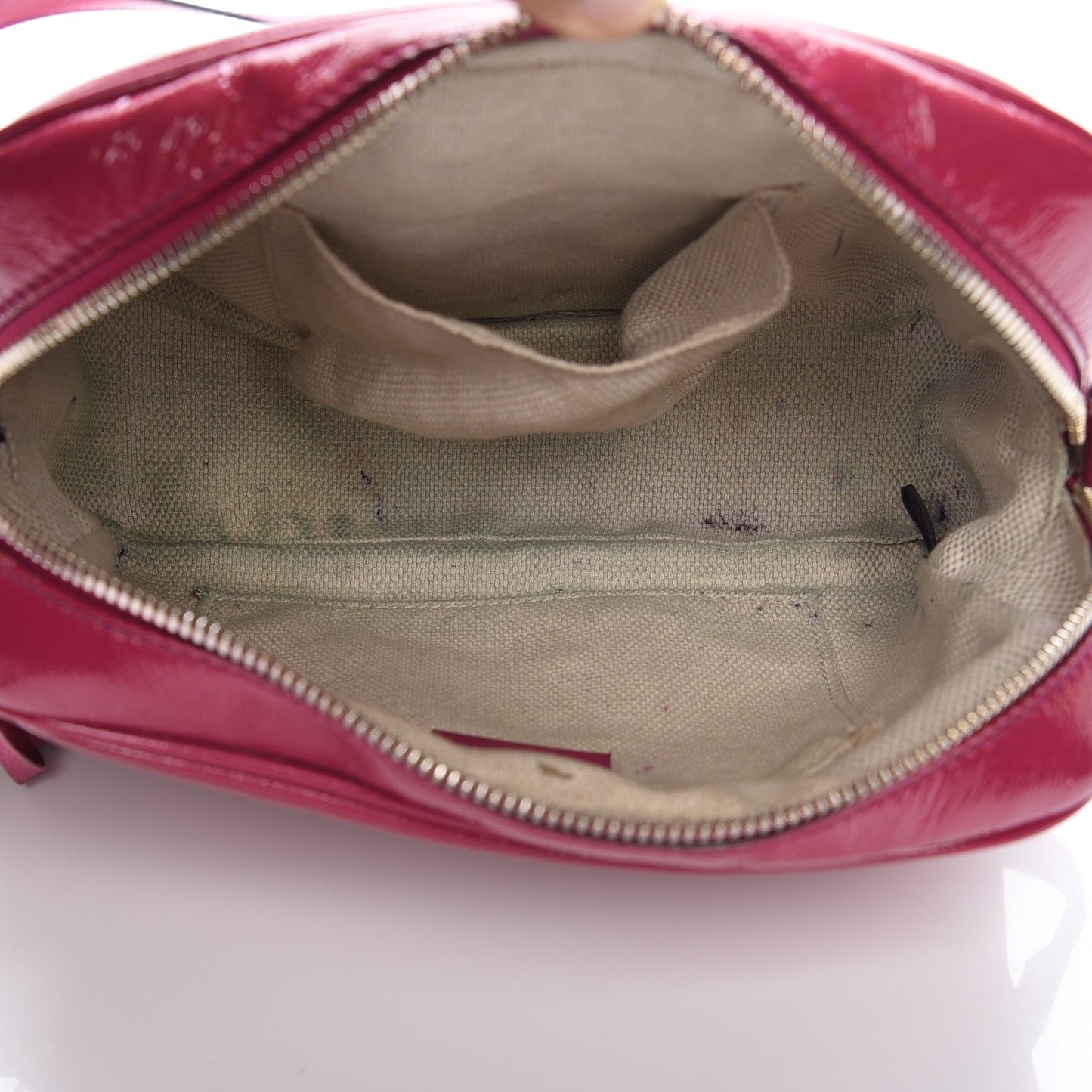 Soft Patent Small Soho Disco Bag Bright Bougainvillea