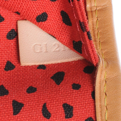 Louis Vuitton Monogram Kusama Waves Neverfull MM Red 7 of 7