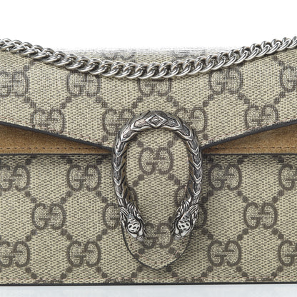 Gucci GG Supreme Monogram Super Mini Dionysus Shoulder Bag Taupe 7 of 12