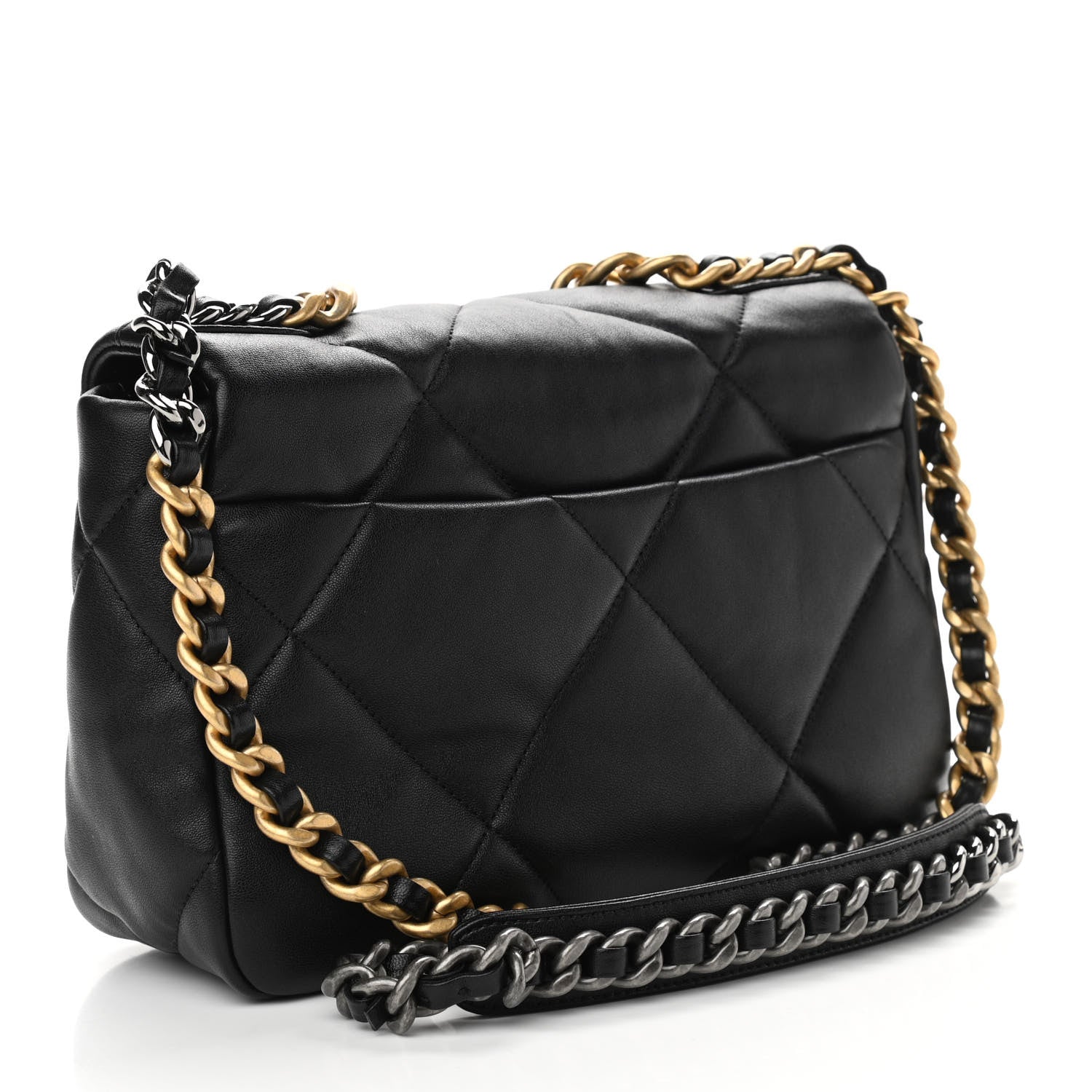 Chanel Lambskin Quilted Medium Chanel 19 Flap Black 3 of 11