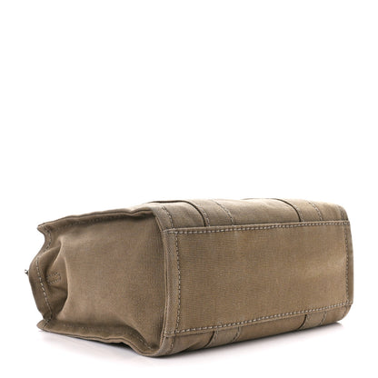 Marc Jacobs Cotton Canvas Small The Traveler Tote Bag Slate Green 4 of 11