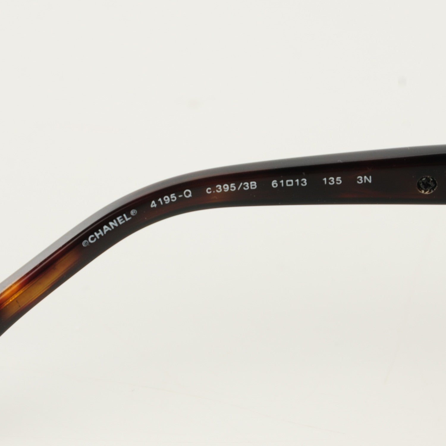 Chanel Lambskin Quilted CC Sunglasses 4195-Q Gold Brown 4 of 9