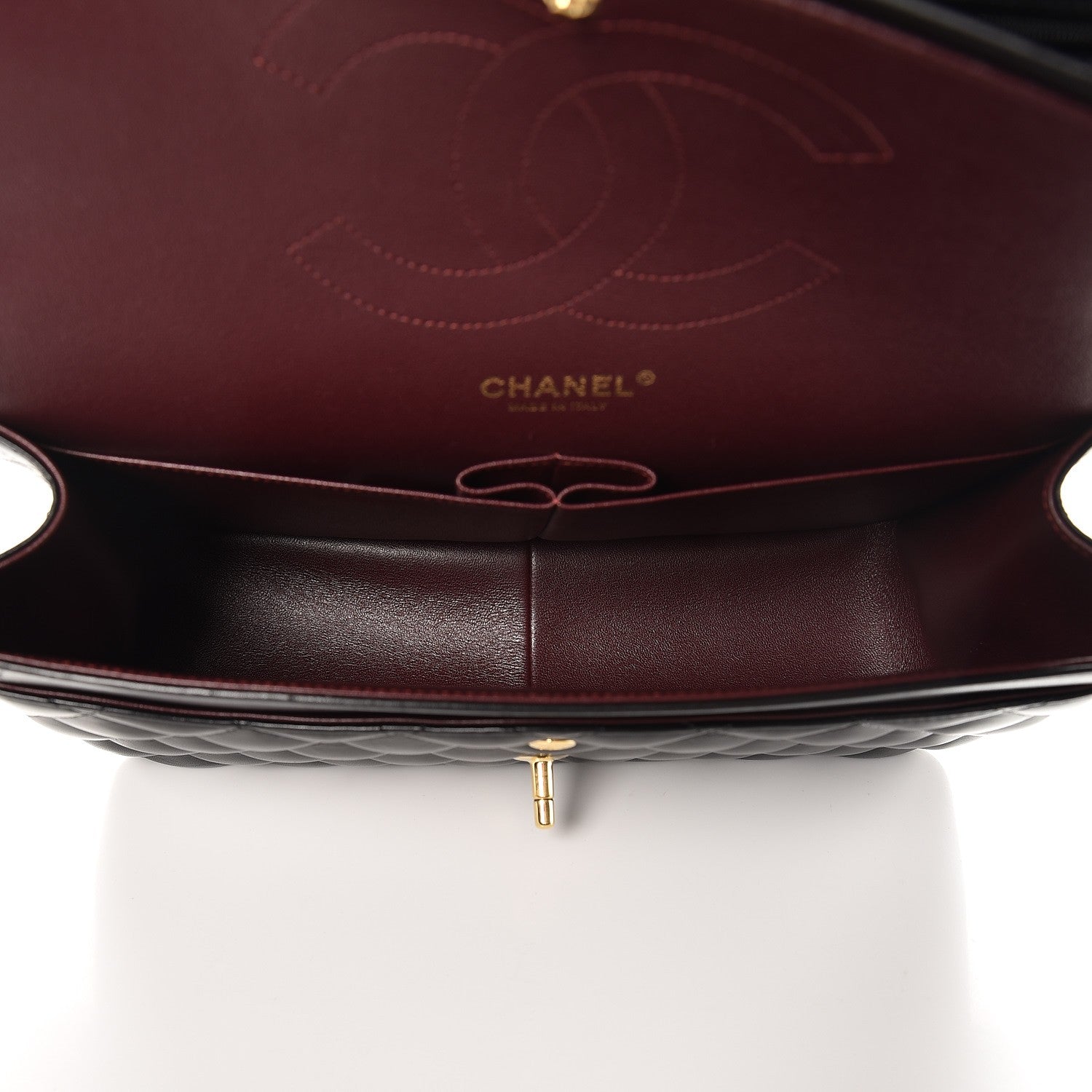 Chanel Lambskin Quilted Jumbo Double Flap Black 6 of 13