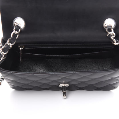 Chanel Lambskin Quilted Mini Rectangular Flap Black 5 of 11