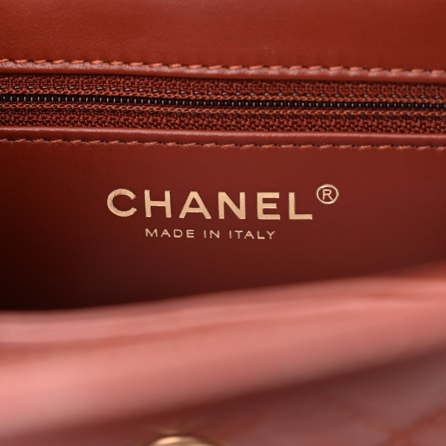 Chanel Shiny Aged Calfskin Quilted Nano Kelly Shopper Brown 6 of 10