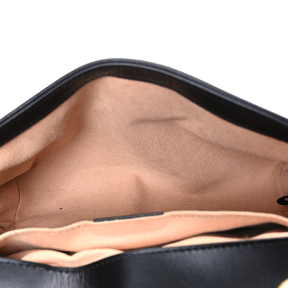 Gucci Calfskin Matelasse Mini GG Marmont Shoulder Bag Black 5 of 10
