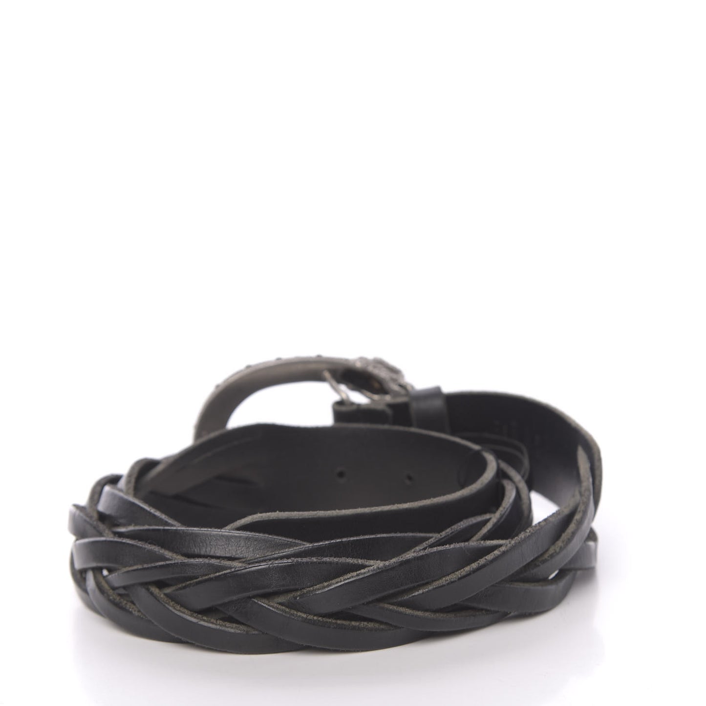Calfskin Braided Dionysus Belt 95 38 Black