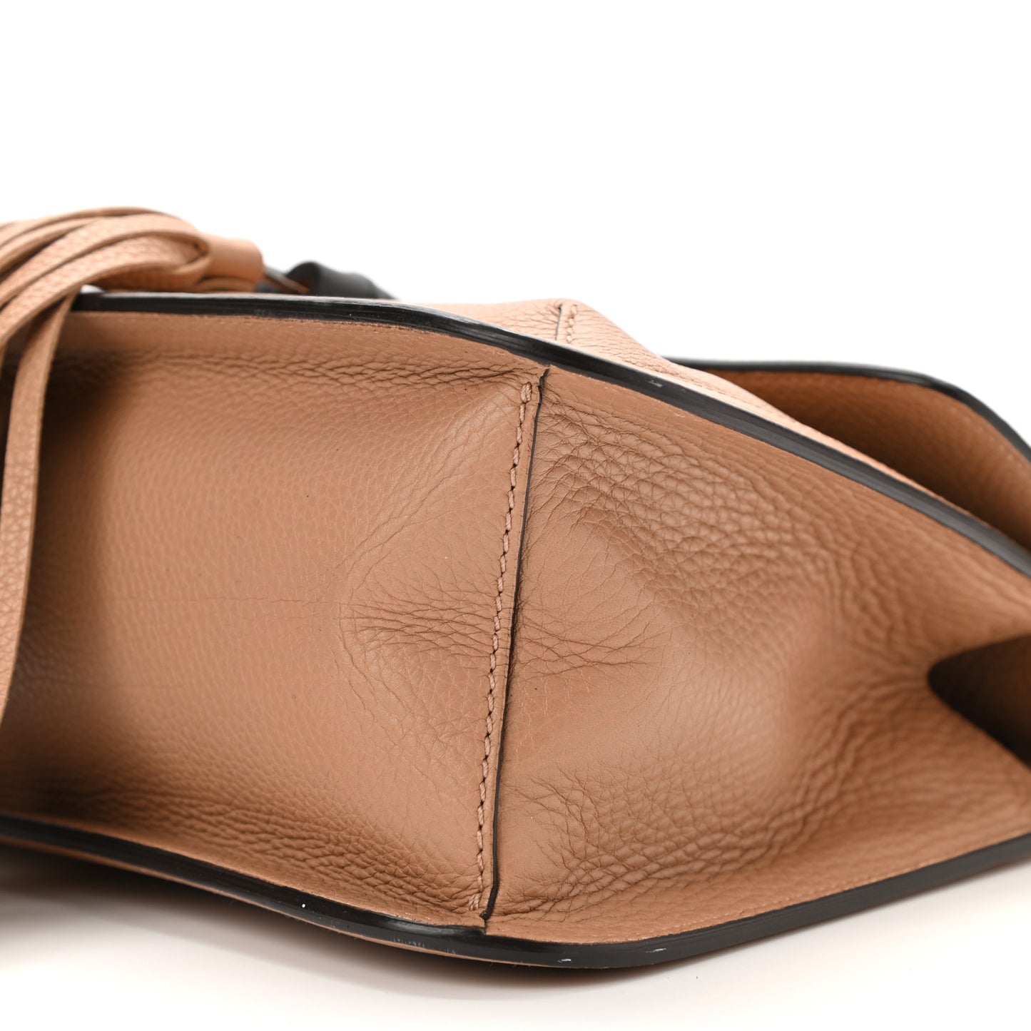 Cellarius Calfskin Medium Bamboo Daily Flap Shoulder Bag Camelia