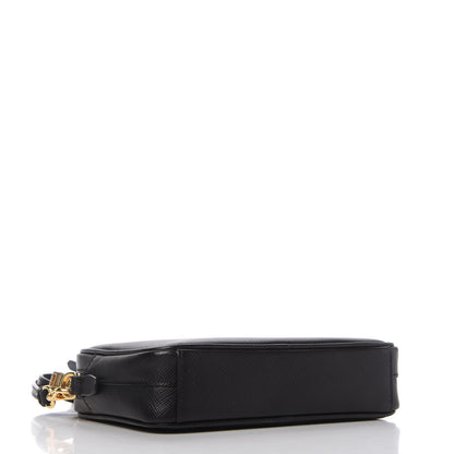 Prada Saffiano Lux Small Camera Crossbody Bag Black 4 of 10