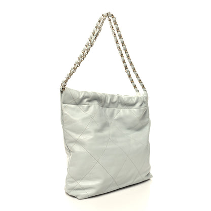 Chanel Shiny Calfskin Quilted Small Chanel 22 Grey 4 of 14