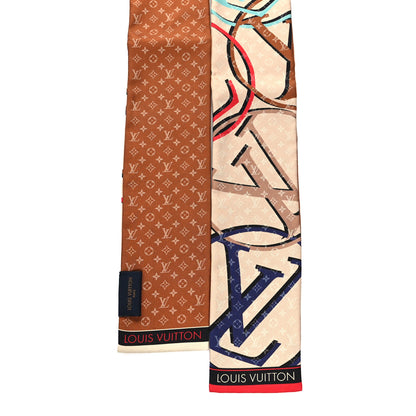 Louis Vuitton Silk Monogram Planet LV Bandeau Beige 2 of 3