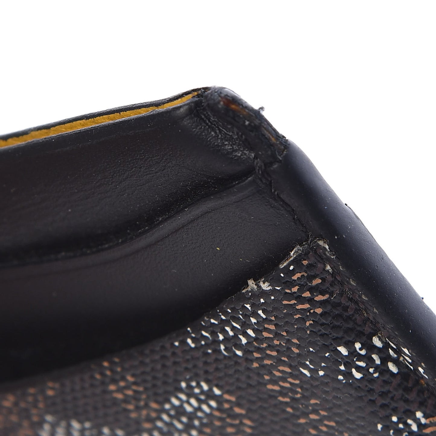 Goyardine Saint Sulpice Card Holder Black