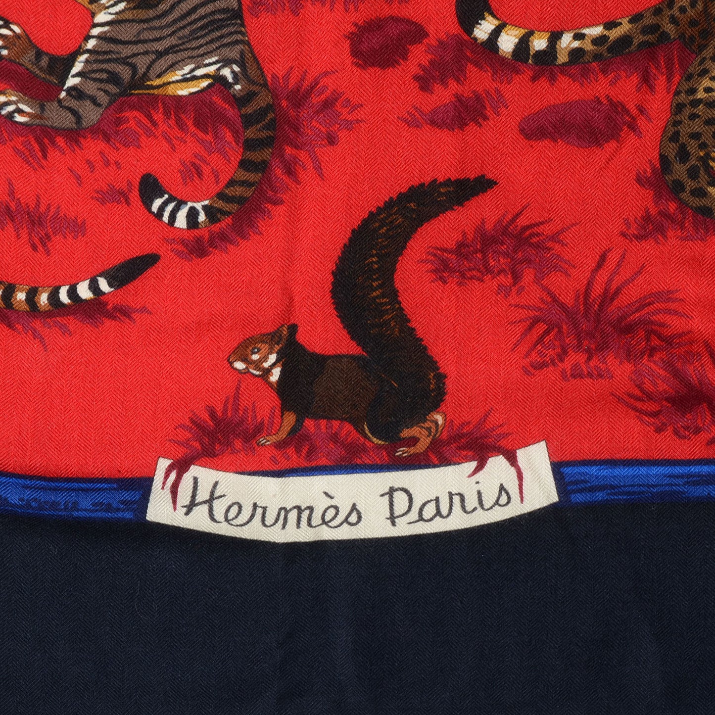 Cashmere Silk Tendresse Feline Scarf Shawl 140