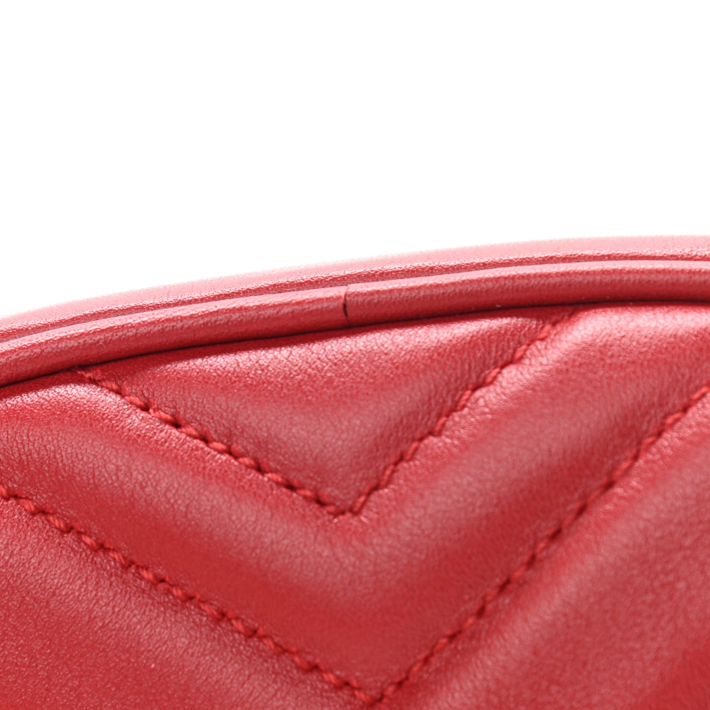 Calfskin Matelasse GG Marmont Belt Bag 85 34 Hibiscus Red