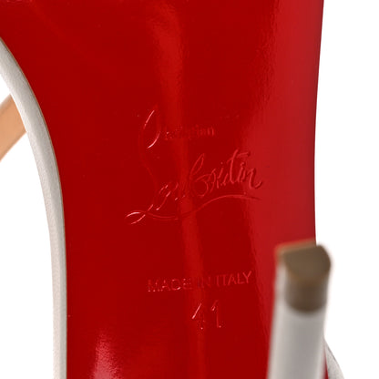 Christian Louboutin Nappa Rosalie 100 Sandals 41 Bianco 6 of 12