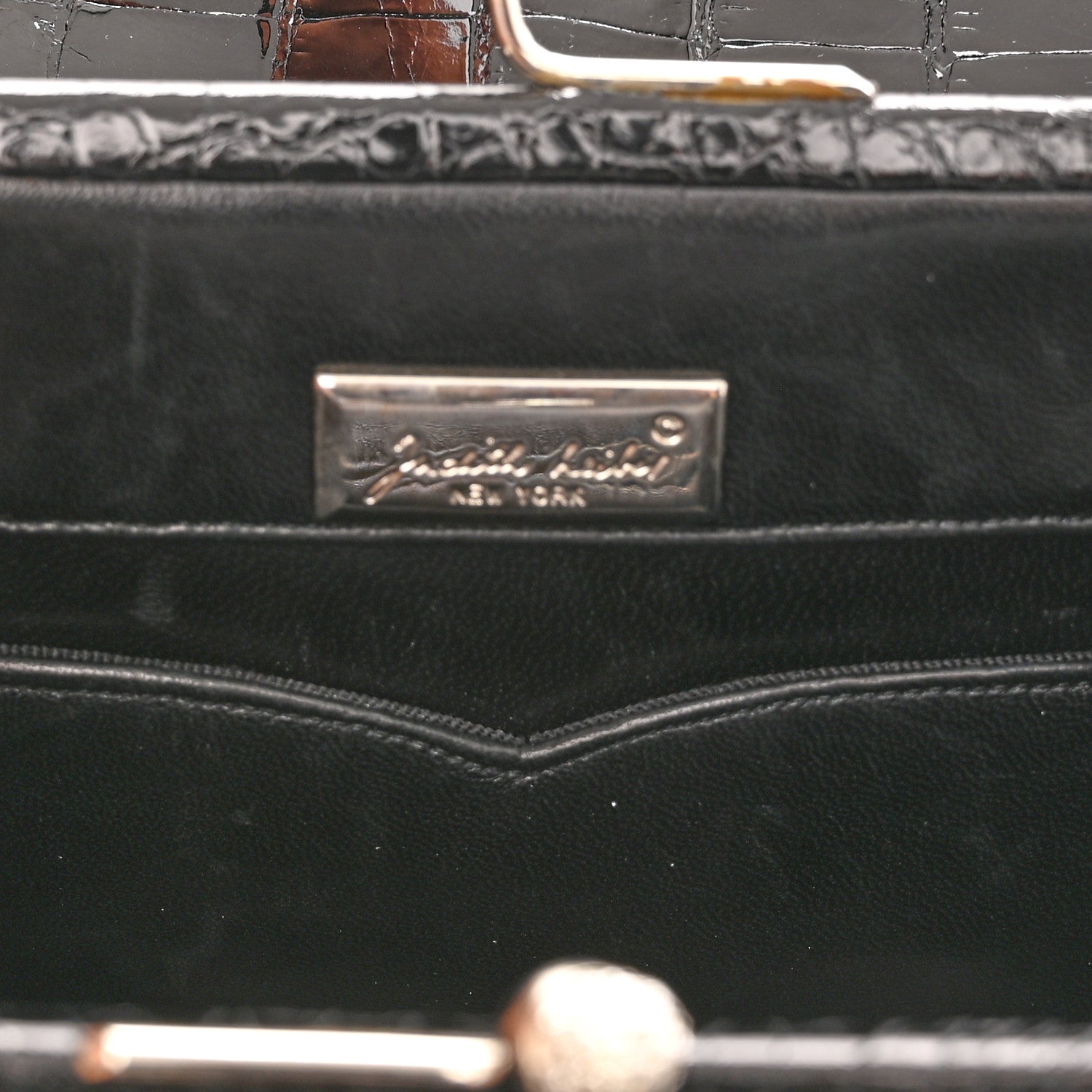 Judith Leiber Alligator Crystal Evening Bag Black 7 of 10