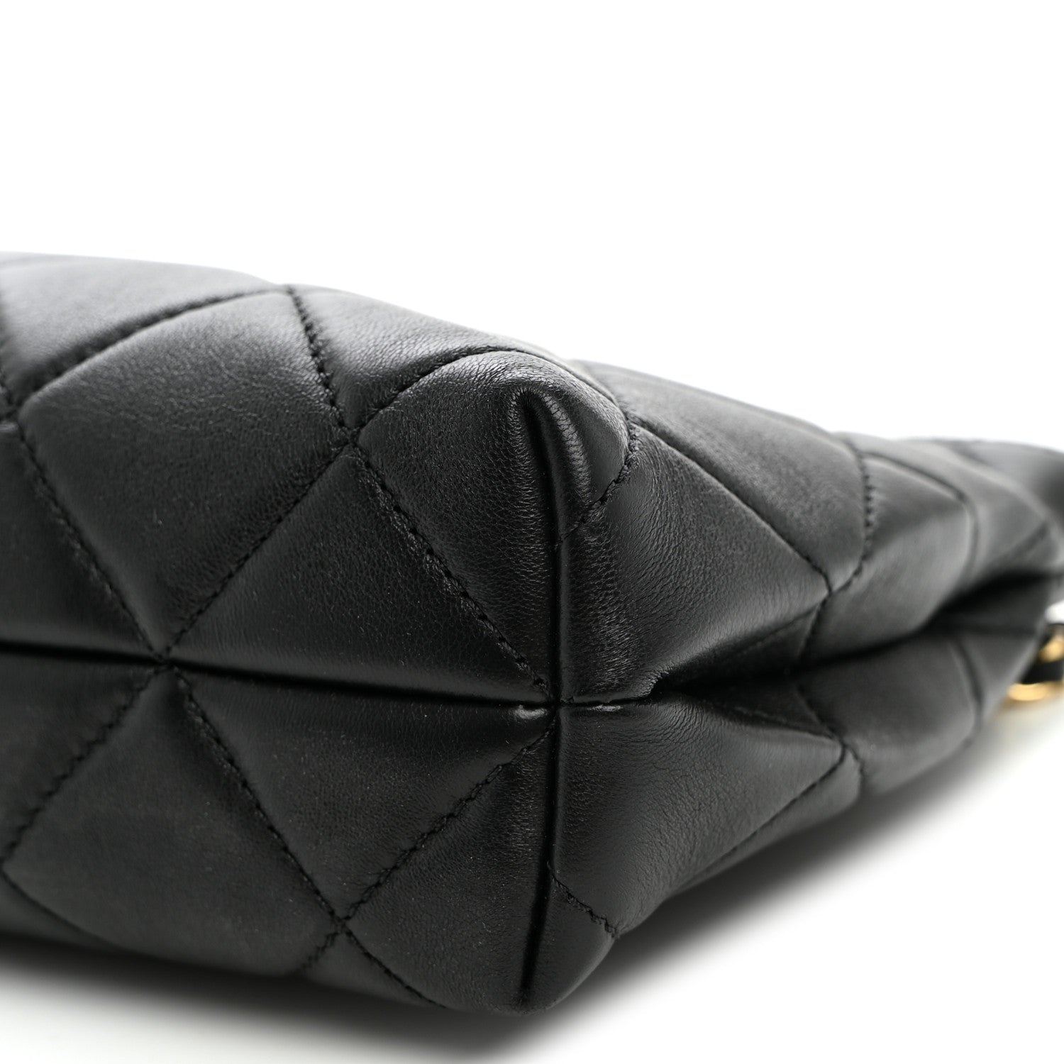 Chanel Lambskin Quilted Small Eyes On You Shopping Bag Black 10 of 10