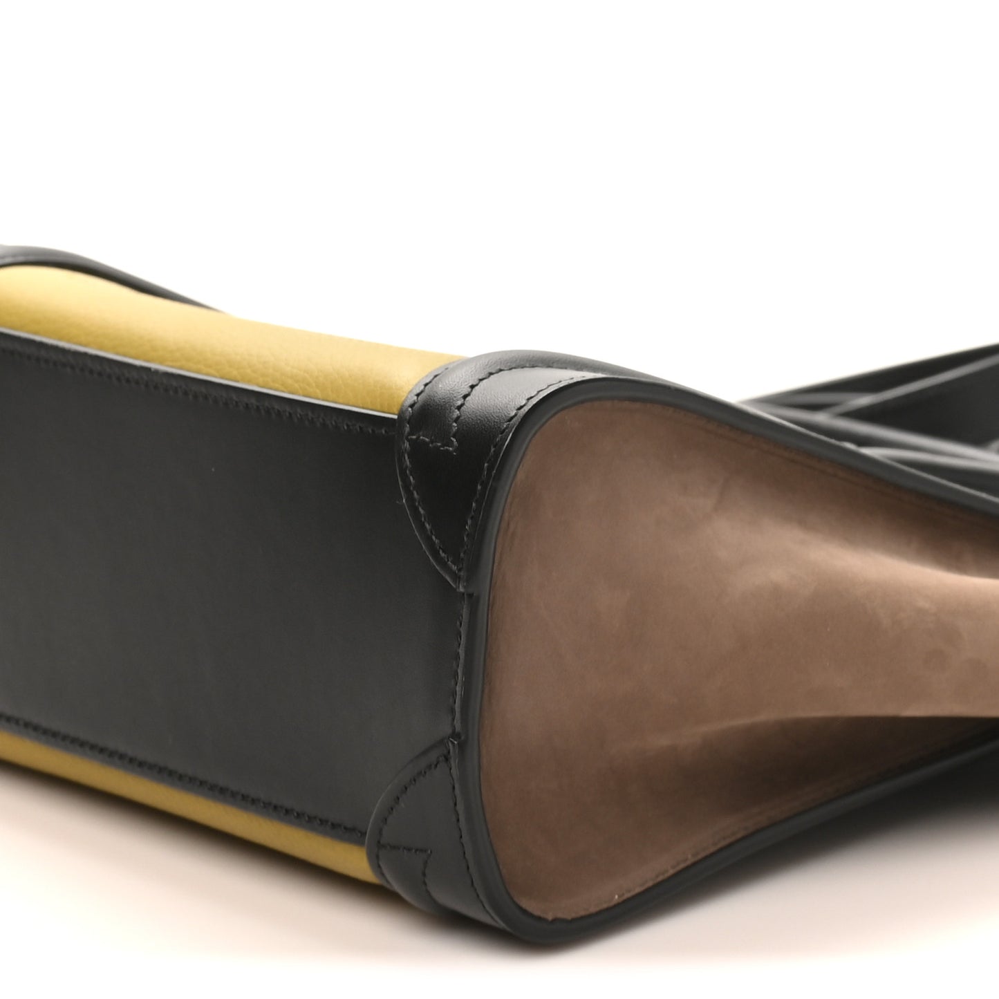 Baby Grained Calfskin Nubuck Nano Tri-Color Luggage Olive