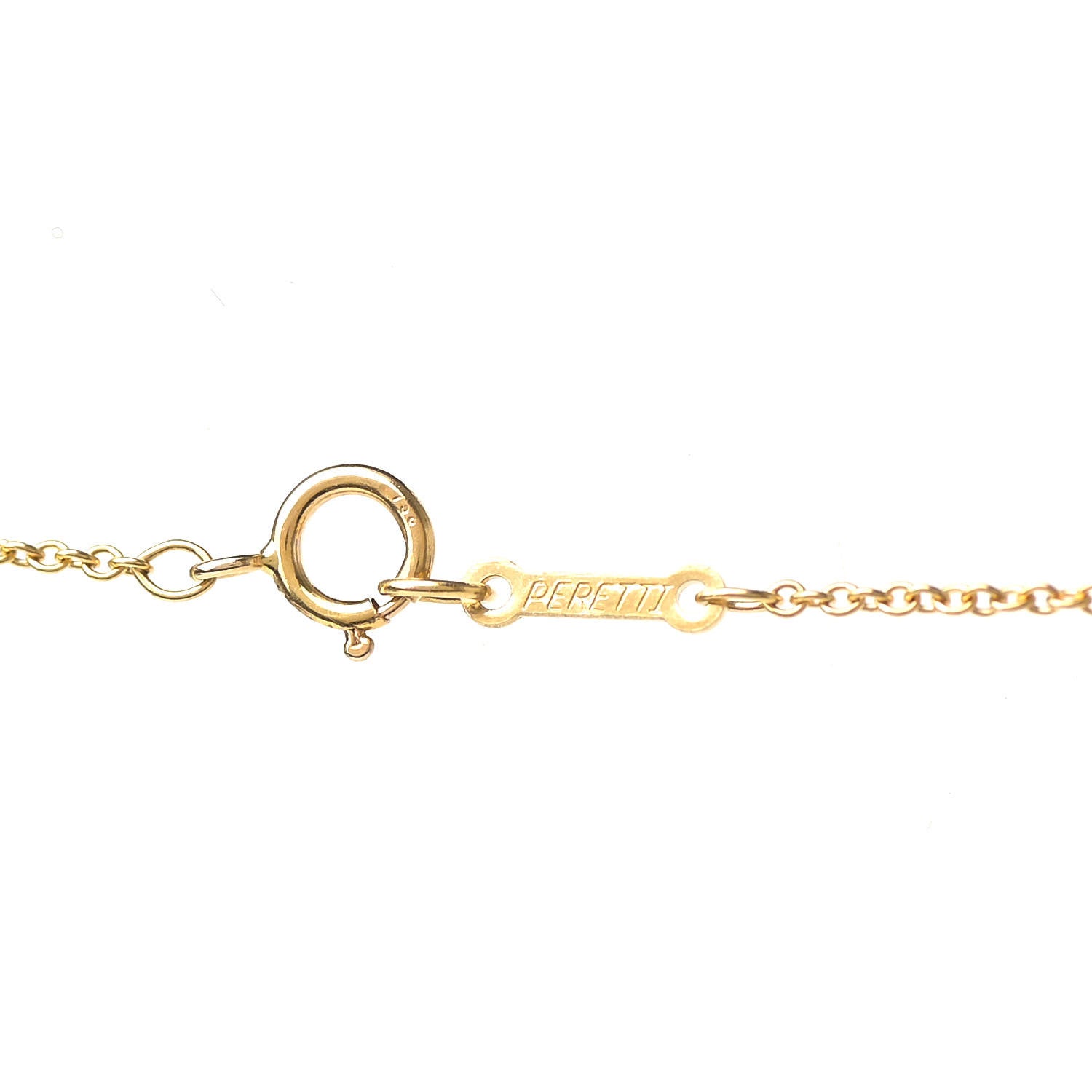 Tiffany 18K Yellow Gold 22mm Elsa Peretti Open Heart Pendant Necklace 5 of 7