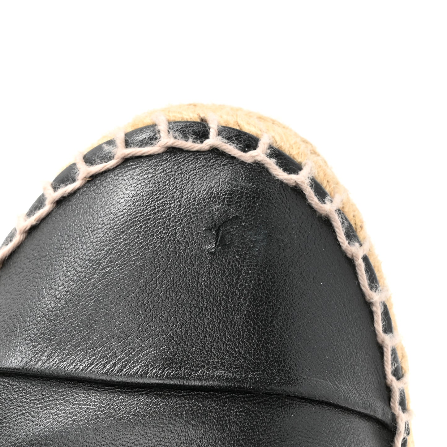 Lambskin CC Espadrilles 38 Black