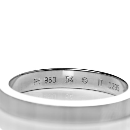 Cartier Platinum 3mm C De Wedding Band Ring 54 6.75 4 of 6