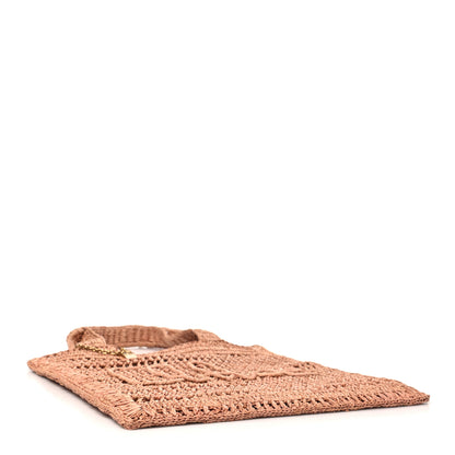Chloe Raffia Summer Banana Tote Summery Beige 4 of 10