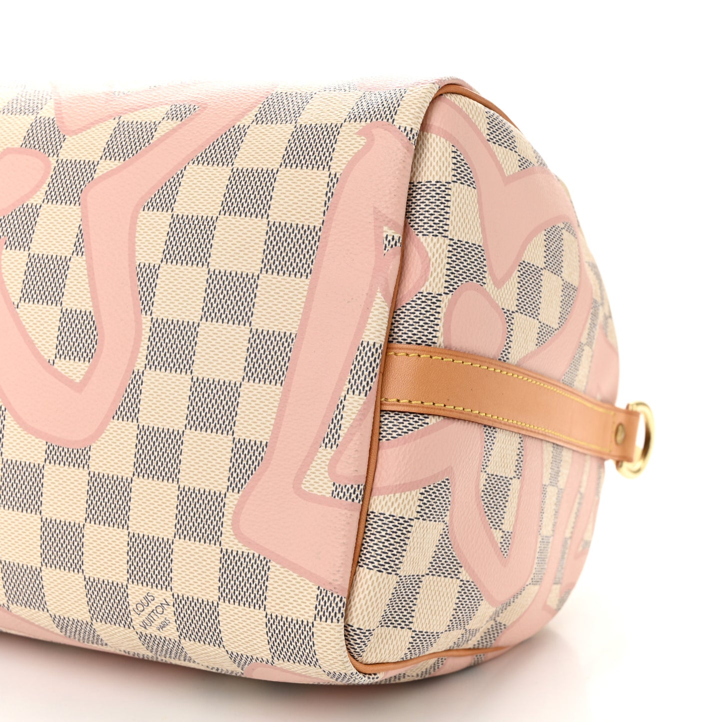 Damier Azur Tahitienne Speedy Bandouliere 30 Rose Ballerine