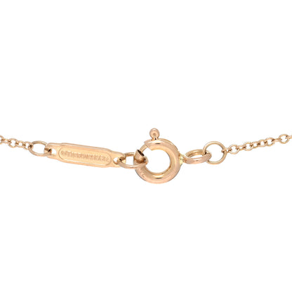Tiffany 18K Rose Gold Diamond Enchant Flower Pendant Necklace 4 of 5