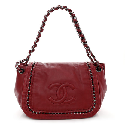 Chanel Smooth Calfskin Luxe Ligne Flap Red 1 of 10