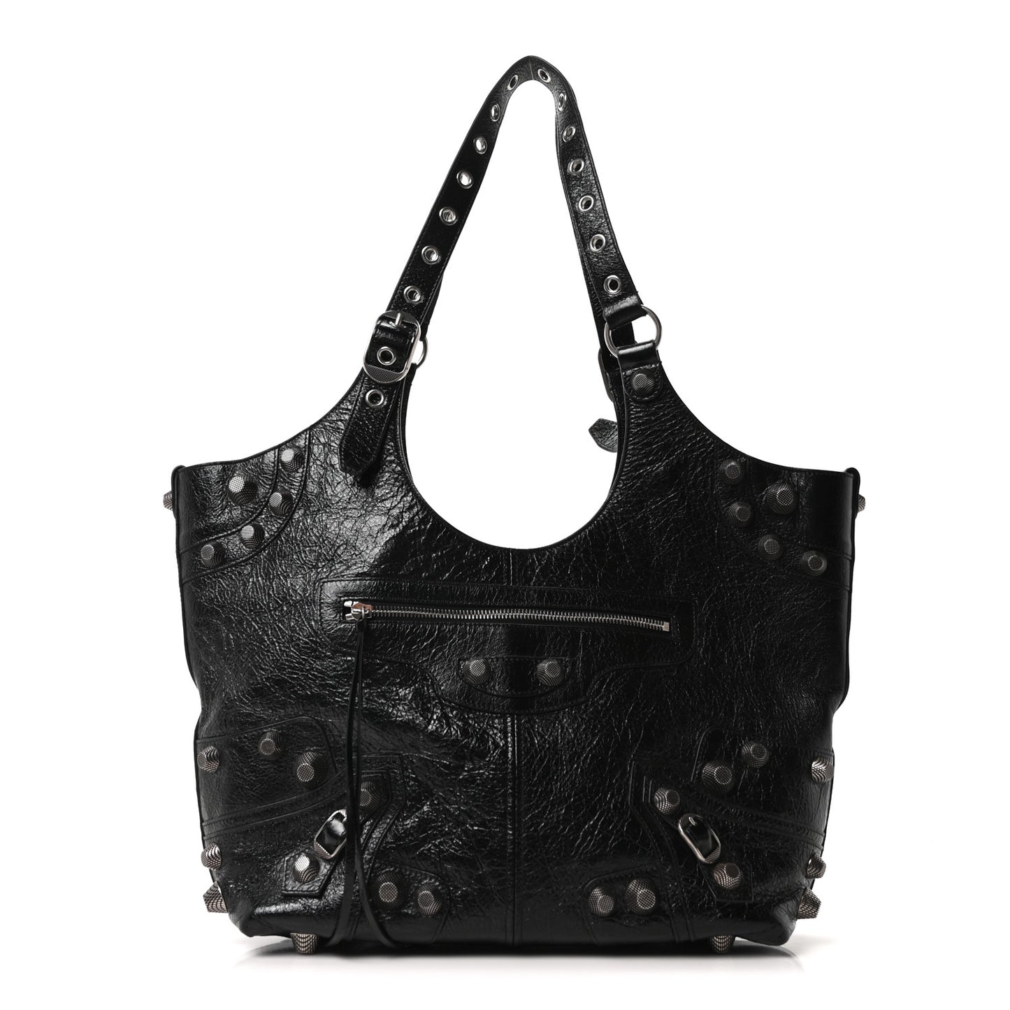 Agneau Arena Medium Le Cagole Carry All Bag Black