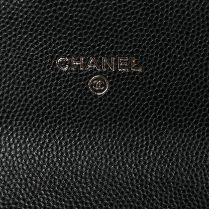 Chanel Caviar Quilted Medium Gusset Flap Wallet Black 6 of 10