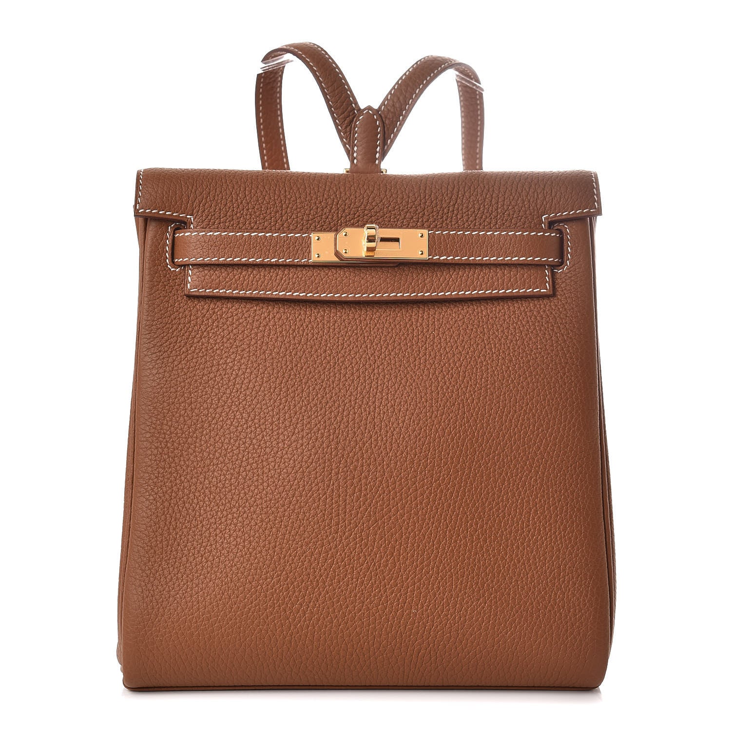 Hermes Togo Kelly Ado Backpack Gold 1 of 31